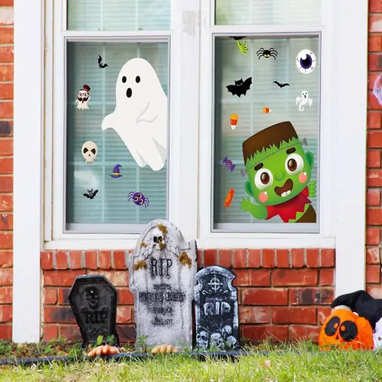 Fantasy Halloween Window Clings - 10 Sheet Decorations {5}
