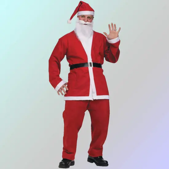 Festive Mens Pub Crawl Santa Costume Polyester for Holiday Parties and Events {1}