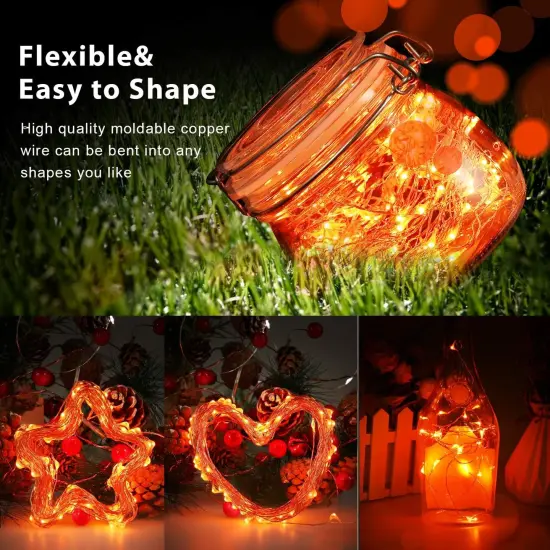 Halloween USB LED Fairy String Light (16ft./5M,Orange) {5}