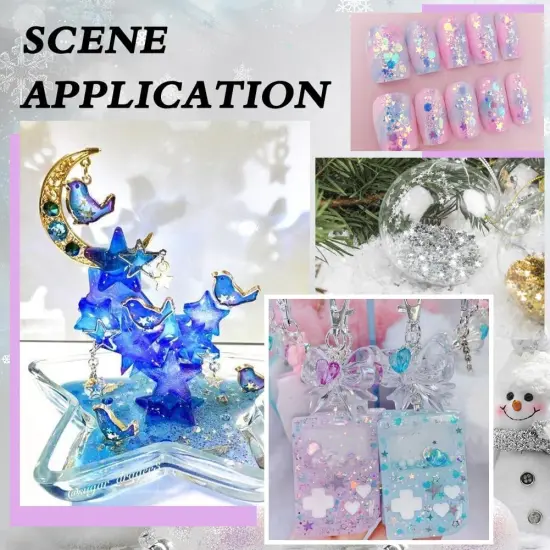 60~70G Star Moon Glitter Unicorn Confetti {4}