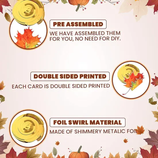 Pack of 30 Fall Hanging Swirls {4}