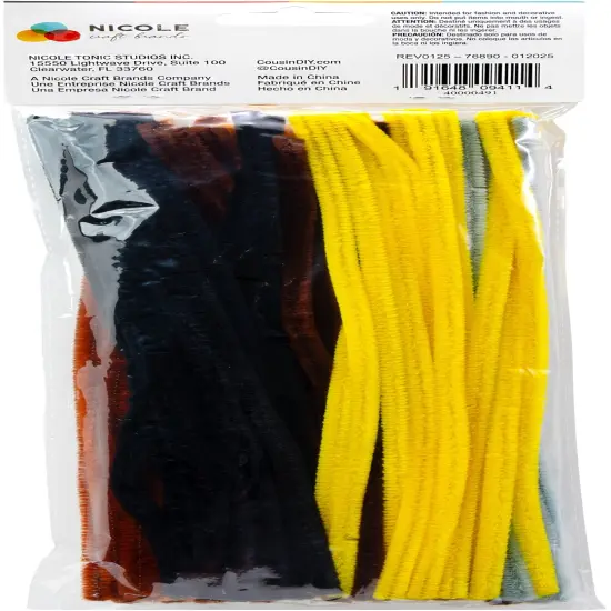 CousinDIY Chenille Stems 6mmx12" 100/Pkg {4}