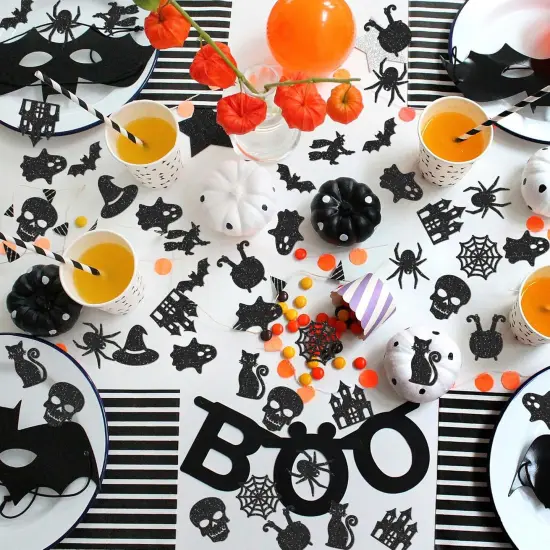 Halloween Black Table Confetti {4}