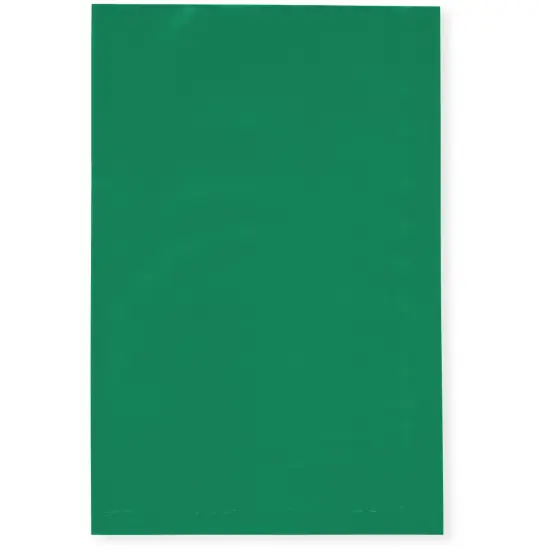 Plymor 4" x 6", Green 2 Mil Flat Open Plastic Poly Bags {1}