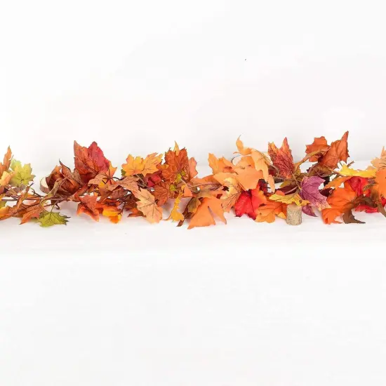 4 Pack Fall Maple Leaf Garland Artificial Maple Garland {5}