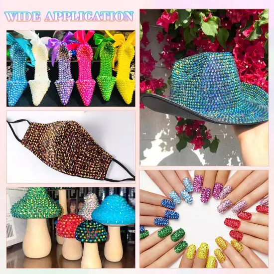 30000Pcs 3mm Flatback Resin Rhinestones with B7000 - Mixed-Color {5}