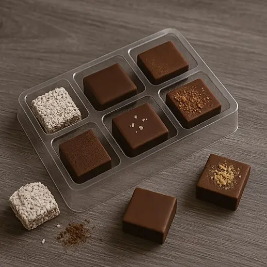 Candy Tackle Box 6 Cavity 4 1/16" x 1" x 5 7/8" 25 pack CTBS23 {1}