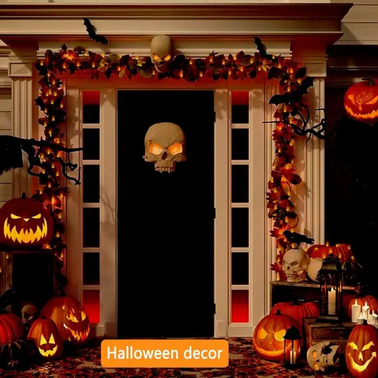 Halloween Orange String Lights - 100FT, 300 LED, 8 Modes {2}