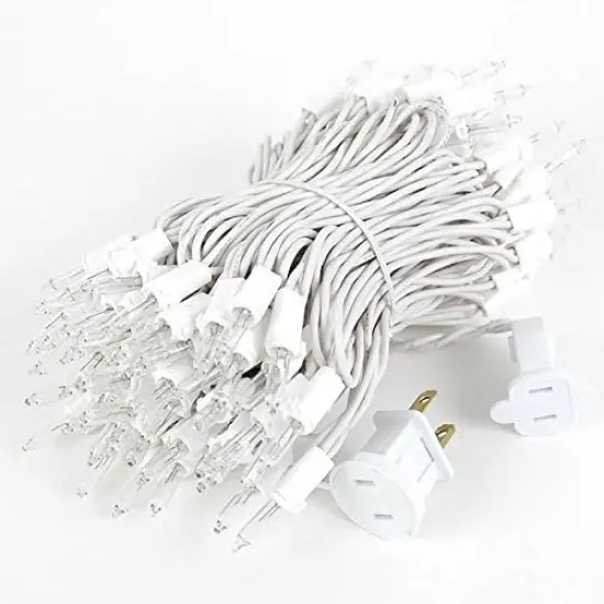 White Christmas Tree String Lights - 100 Count, 24 FT {3}