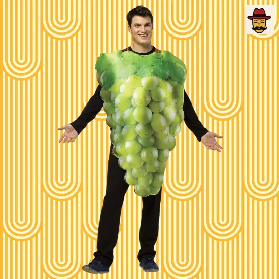 Green Grapes Costume Funny Fruit Tunic One Pieces Halloween Party Outfit {2}