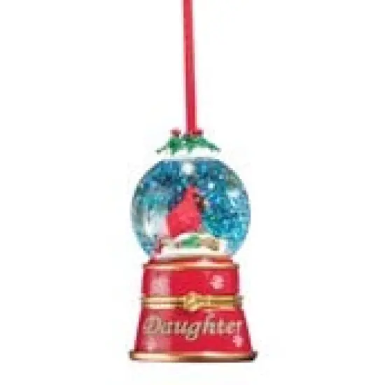 Collections Etc Children and Grandchildren Snow Globe Trinket Ornaments {3}