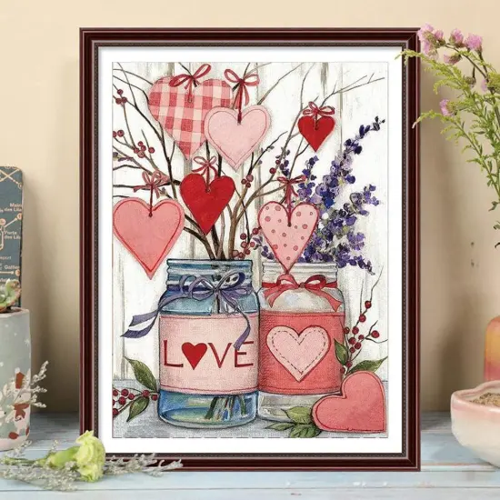 Loving Heart Counted Cross Stitch Kits {2}