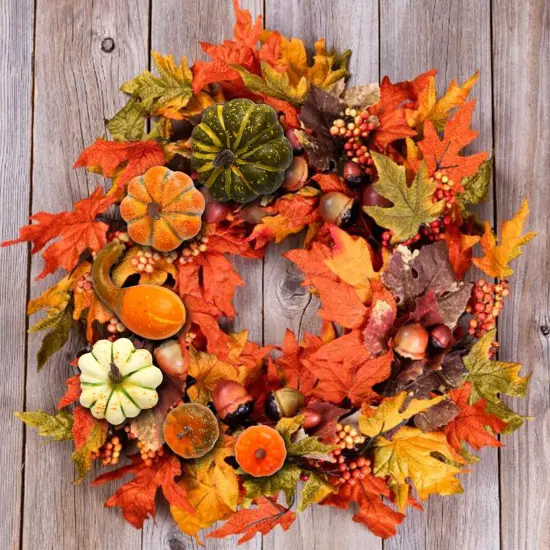 Mini Artificial Pumpkins Fall Table Decoration - Assorted {5}