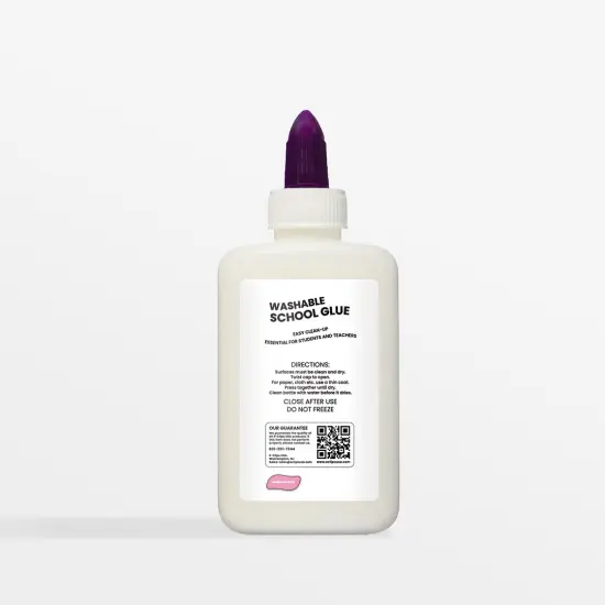 School Glue White &ndash; Large Washable 4 oz Bottle &ndash; 48 Units {2}