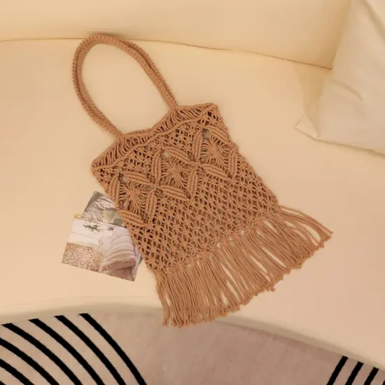 John Bead Macrame Craft DIY Kit Shoulder Bag {2}