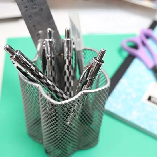 BAZIC Maxxon 1.4 mm Tip Black FUSE Tech Ink Retractable Pen w/ Cushion Grip (4/Pack) {5}