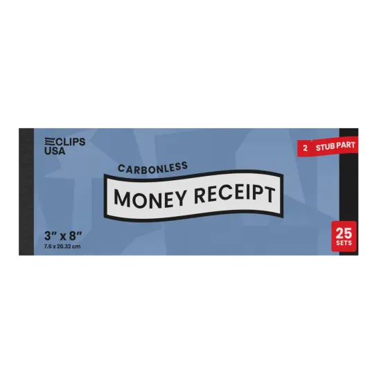 3x8 in Carbonless Receipt Books - 25 Transactions &ndash; 72 Books {1}