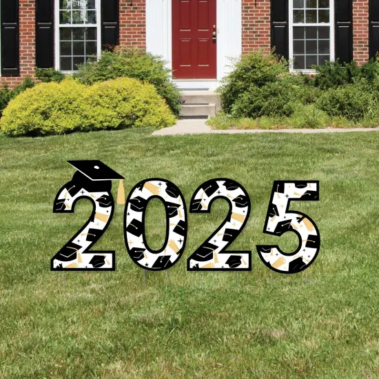 Big Dot of Happiness Hello College 2025 Graduation Party Yard Signs - Outdoor Lawn Decorations - 2025 {1}