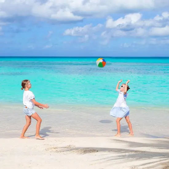 4E's Novelty 100 Pack Mini Beach Balls &ndash; 4"" Inflatable Beach Balls Pool Party Favors for Kids {6}