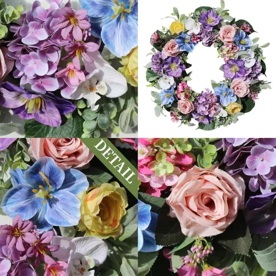 24 Inch Spring Wreaths for Front Door {3}
