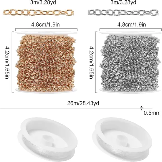 1500 Pcs Earring Hooks Making Kit(Gold, Silver) {3}