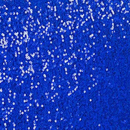 1 Piece Royal Blue Sequin Spandex Chair Cap 13.5 inch by 10 inch Reception Decor {3}