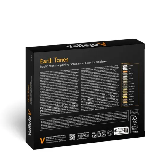 Model Color Effects Earth Tones Set | Modeling Acrylic Paints | 16 bottles x 18 ml (0.60 fl.oz.) {5}