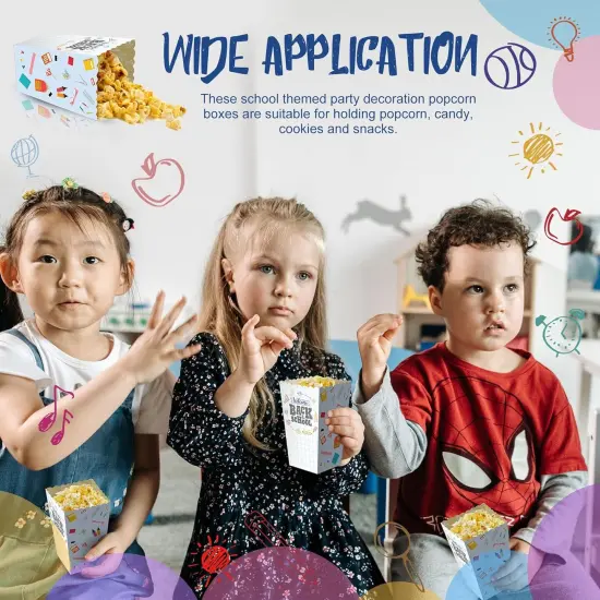 30 Pieces Back to School Popcorn Boxes {3}