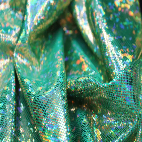 1 Yard Shattered Glass Spandex Fabric for Costumes Dancewear Leggings Activewear Projects (58"/60" )Inches Wide Gold-Green {1}