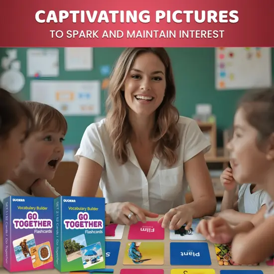 104 Vocabulary Flash Cards Go Together with Realistic Images for Kids {6}