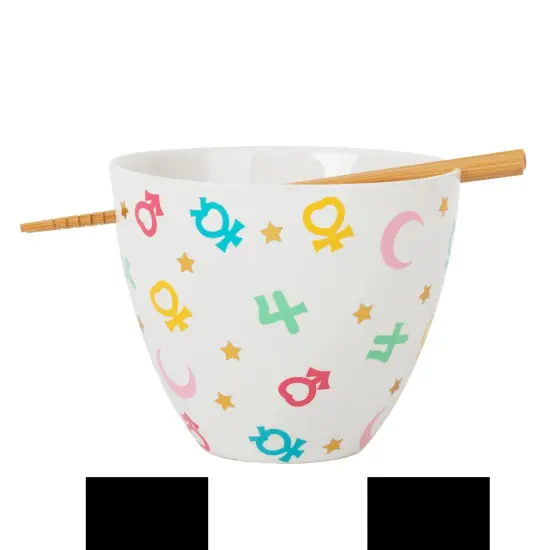 Sailor Moon Symbols 16 Ounce Ramen Bowl with Chopsticks {1}