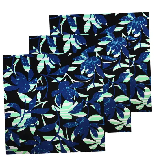 Evening Leaves and Branches Printed Spandex Fabric {2}