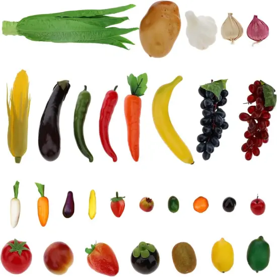 30pcs Plastic Artificial Fruit & Vegetables {4}
