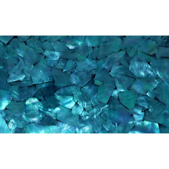 Shell Veneer, 5.5 x 9.5 inches | WMOP, BMOP, Abalone | Includes 3M Adhesive Sheet for Application, Great for Inlay Projects Turquiose Blue {1}