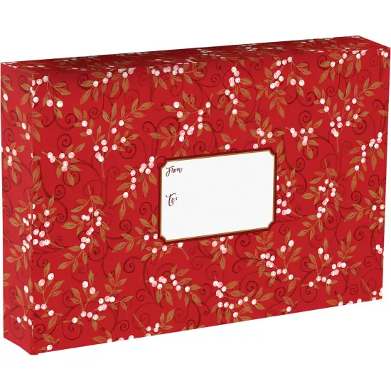 Pack/6: Holiday Floral Theme Mailing Box - 18 x 3 x 12" {1}