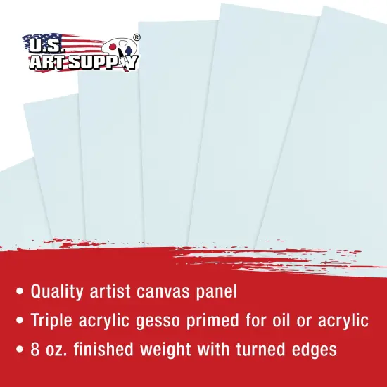 8" x 8" Professional Artist Quality Acid Free Canvas Panel Boards for Painting 12-Pack {4}