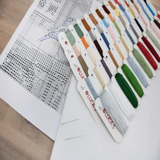 Blissful Bird Feeder B2417L Counted Cross-Stitch Kit {6}