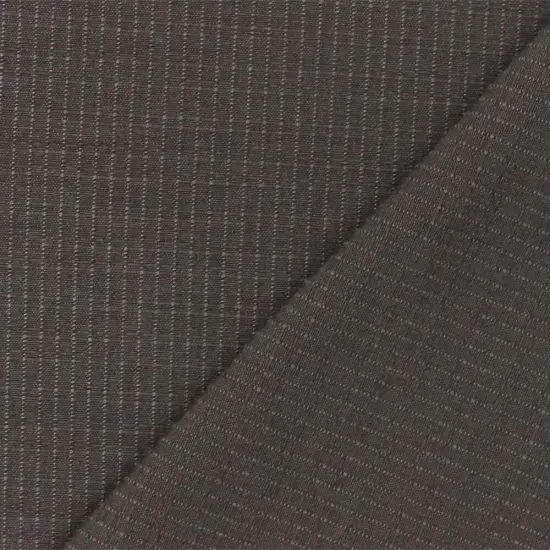 Gray Pinstripe Stretch Poly Spandex Jacketing Woven Fabric By the Yard {3}