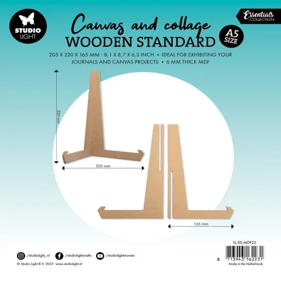 Studio Light Journal & Canvas MDF Stand-A5 {1}