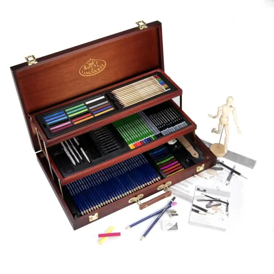 RSET-ART8100 | Essentials&trade; 134pc Sketching & Drawing Box Art Set {2}
