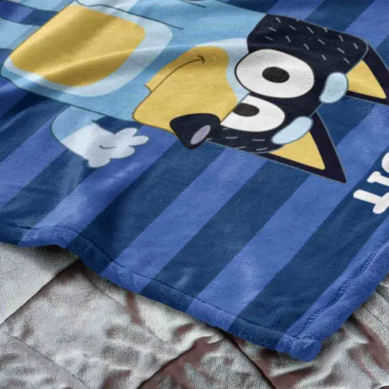 Bluey Roll Call Silk Touch Throw Blanket 50&times;60 Inches Bandit {4}