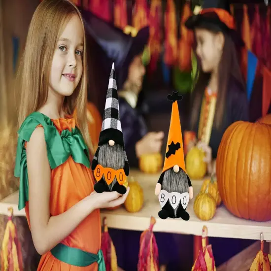 2 Pack Halloween Gnomes Plush Table Decor {3}