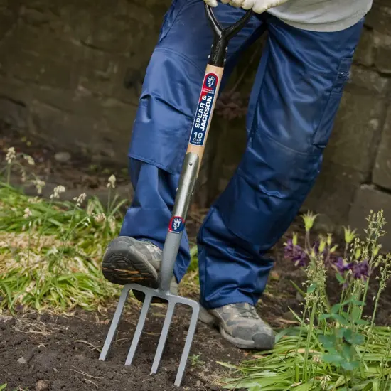 Spear & Jackson Neverbend Professional Digging Fork &ndash; Heavy-Duty Forged Carbon Steel Garden Fork for Tough Soil and Cultivation {6}