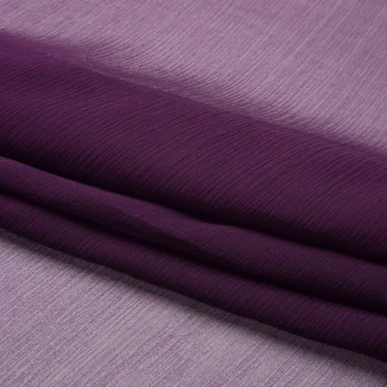 1 Yard Blackberry Crinkled Silk Chiffon Premium Collection 43 inch Width {4}