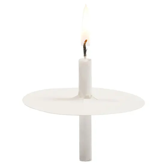 Candle Drip Protectors for Candlelight Vigil (3 in, 200 Pack) White {6}