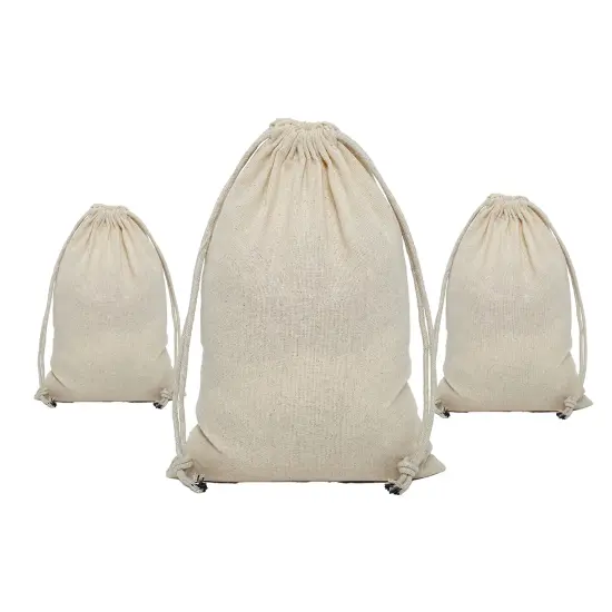 Generous Cotton Muslin Pouch 14" x 20" {1}