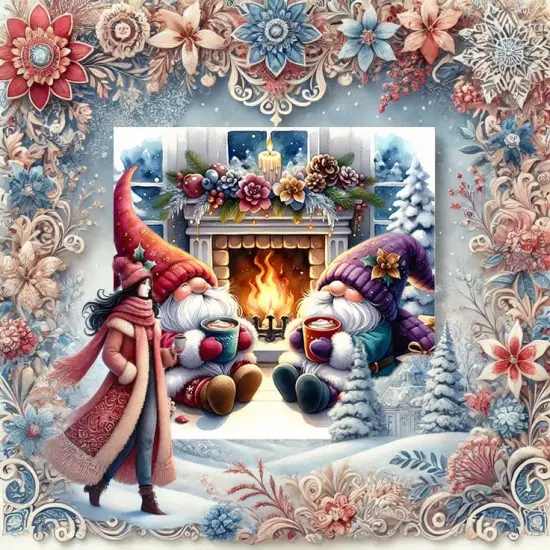 Christmas Gnome Diamond Painting Kits for Adults (14X14Inch) {2}