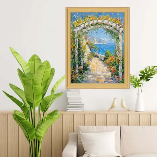 Modern Bright Gold Metal Picture Frame 36x48 frame {6}