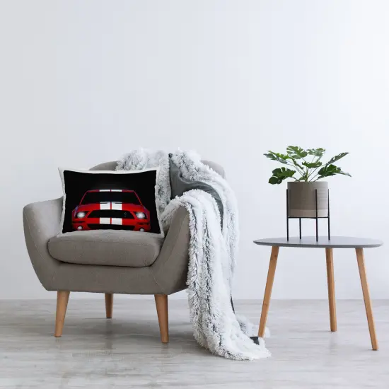 Stupell Industries Iconic Red Sports Car Decorative Printed Pillow design by Mark Rogan, 14 x 7 x 20 {3}