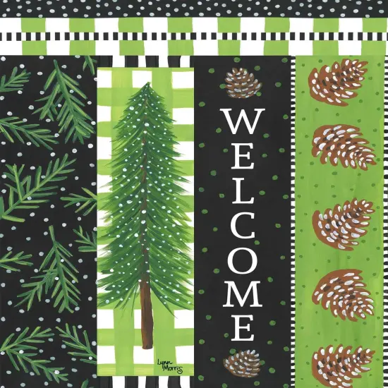 Snowy Pines 20 Inch Art Pole {4}